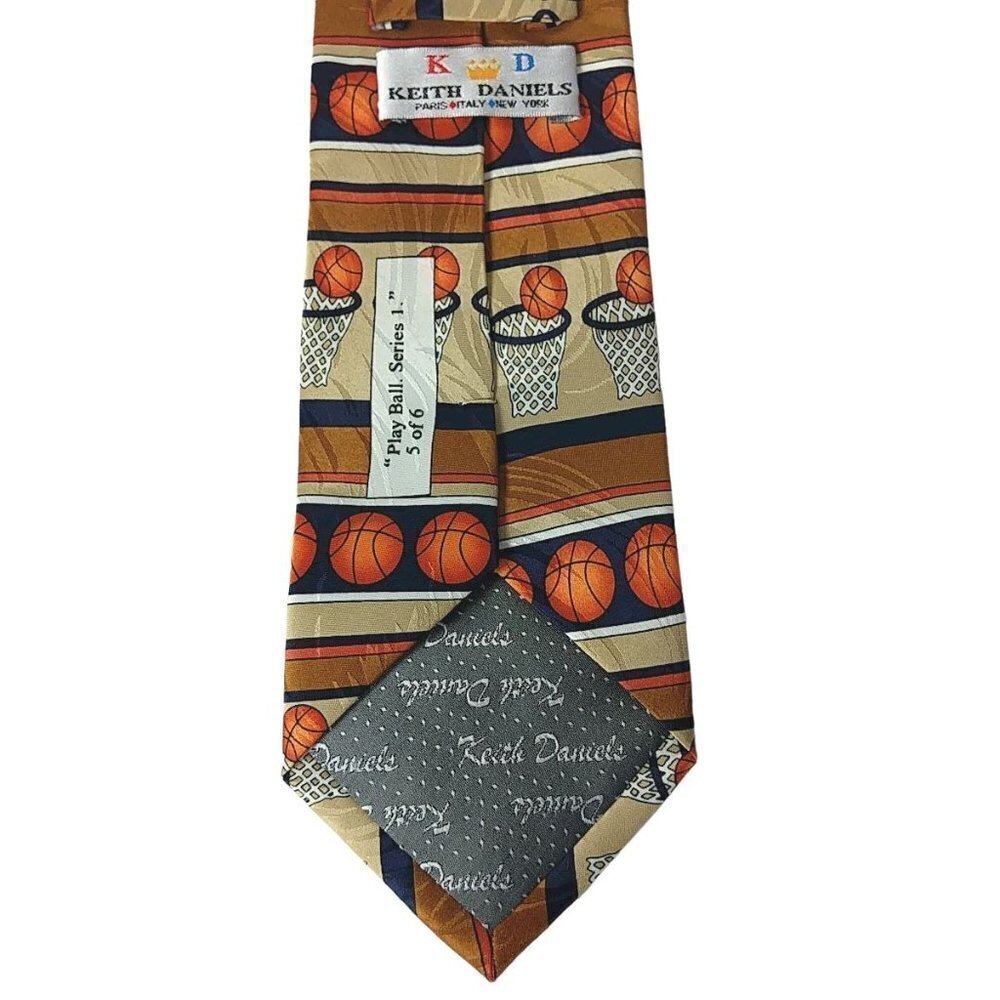 Keith Daniels Basketball Hoops Novelty Necktie - Picture 6 of 8